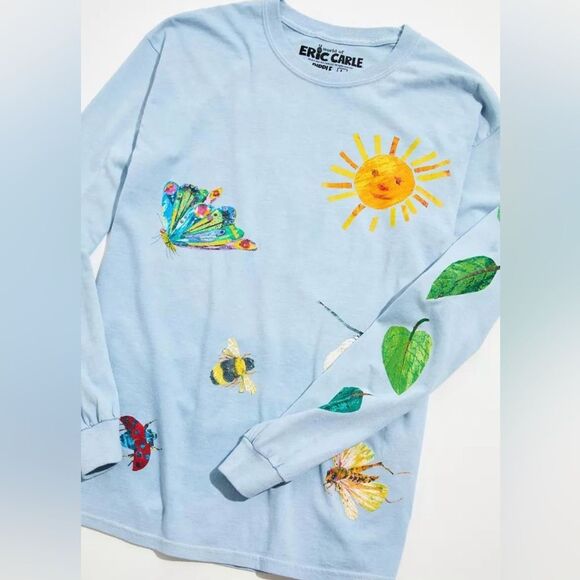 World of Eric Carle Nature Long Sleeve Limited Edition Graphic Tee. Small. - Picture 1 of 7